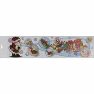 Kerstman met bellenblaas kerststicker